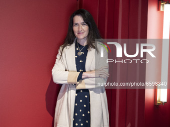 Spanish film director Angeles Gonzalez-Sinde Reig poses during the portrait session in Madrid, Spain on April 6, 2021. (