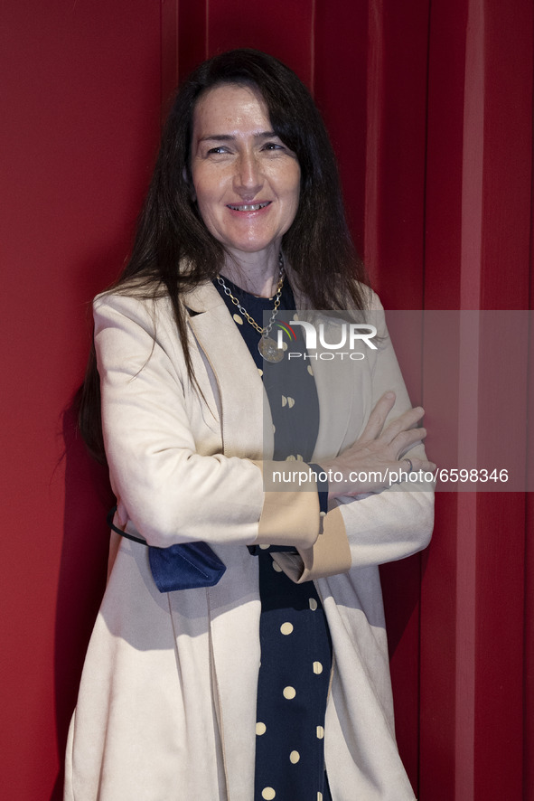 Spanish film director Angeles Gonzalez-Sinde Reig poses during the portrait session in Madrid, Spain on April 6, 2021. 