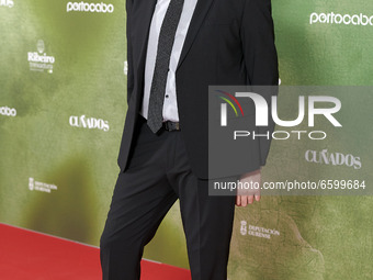 Alfonso Blanco attends the 'Cunados' Premiere at Callao Cinema in Madrid, Spain on April 6, 2021. (