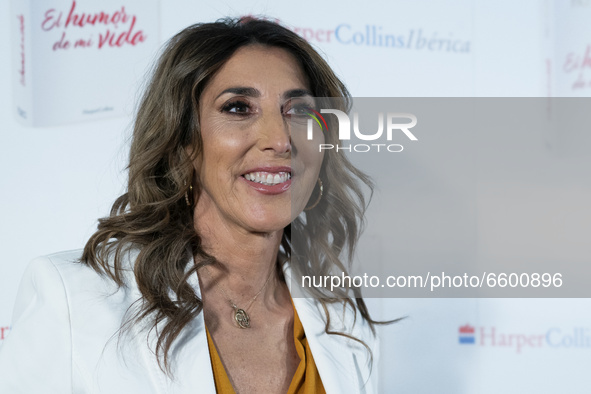 Paz Padilla during the presentation of  book Humor de mi vida in Madrid, Spain, on April 7, 2021.  