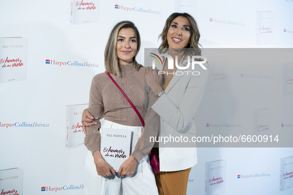 Paz Padilla and Anna Ferrer during the presentation of  book Humor de mi vida in Madrid, Spain, on April 7, 2021.  