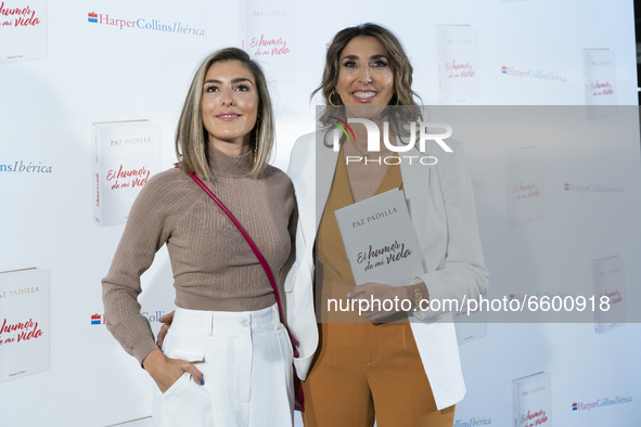 Paz Padilla and Anna Ferrer during the presentation of  book Humor de mi vida in Madrid, Spain, on April 7, 2021.  