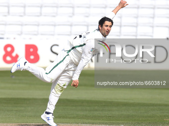  Worcestershire's Brett D'Oliveira  during  Championship Day One of Four between Essex CCC and Worcestershire CCC at The Cloudfm County Grou...