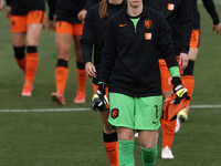 Netherlands players prioro to the Women's International Friendly match between Spain and Netherlands on April 09, 2021 in Marbella, Spain. S...