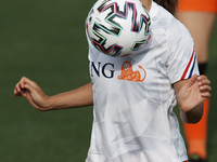 Lieke Martens of Netherlands during the warm-up before the Women's International Friendly match between Spain and Netherlands on April 09, 2...