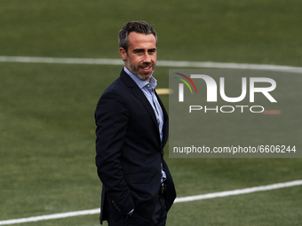 Jorge Vilda head coach of Spain during the Women's International Friendly match between Spain and Netherlands on April 09, 2021 in Marbella,...