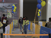 People inside the Swedish IKEA store in Mexico, on April 9, 2021  located in the east of Mexico City, during the COVID-19 health emergency a...