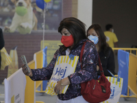 People inside the Swedish IKEA store in Mexico, on April 9, 2021  located in the east of Mexico City, during the COVID-19 health emergency a...