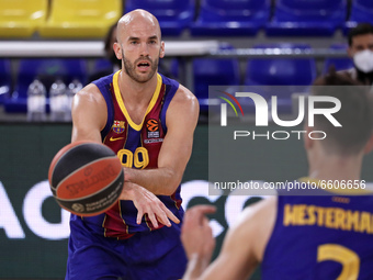 Nick Calathes during the match between FC Barcelona and FC Bayern Munich, corresponding to the week 34 of the Euroleague, played at the Pala...