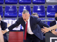 Sarunas Jasikevicius during the match between FC Barcelona and FC Bayern Munich, corresponding to the week 34 of the Euroleague, played at t...