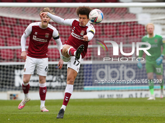 Northampton Town's Shaun McWilliams during the first half of the Sky Bet League 1 match between Northampton Town and Bristol Rovers at the P...