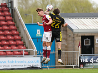 Northampton Town's Danny Rose feels an elbow by Bristol Rovers Jack Baldwin during the first half of the Sky Bet League 1 match between Nort...