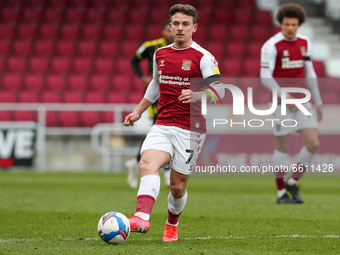 Northampton Town's Sam Hoskins during the first half of the Sky Bet League 1 match between Northampton Town and Bristol Rovers at the PTS Ac...