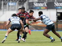 Juan Pablo Socino of Saracens in action during the Greene King IPA Championship match between Saracens and Bedford Blues at Allianz Park, Lo...