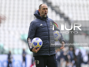 Igor Tudor of Juventus FC during the Serie A football match between Juventus FC and Genoa CFC at Allianz Stadium on April 11, 2021 in Turin,...