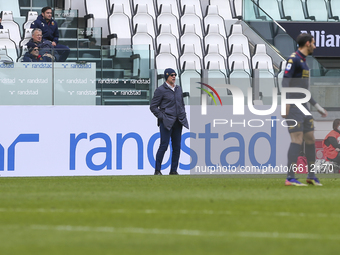 Davide Ballardini, head coach of Genoa CFC, during the Serie A football match between Juventus FC and Genoa CFC at Allianz Stadium on April...