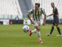 Federico Chiesa of Juventus FC during the Serie A football match between Juventus FC and Genoa CFC at Allianz Stadium on April 11, 2021 in T...
