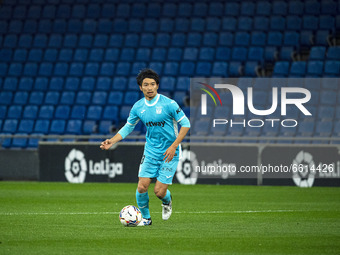 Gaku Shibasaki during the match between RCD Espanyol and CD Leganes, corresponding to the week 34 of the Liga Smartbank, played at the RCDE...