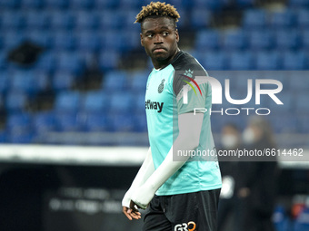 Landry Dimata during the match between RCD Espanyol and CD Leganes, corresponding to the week 34 of the Liga Smartbank, played at the RCDE S...