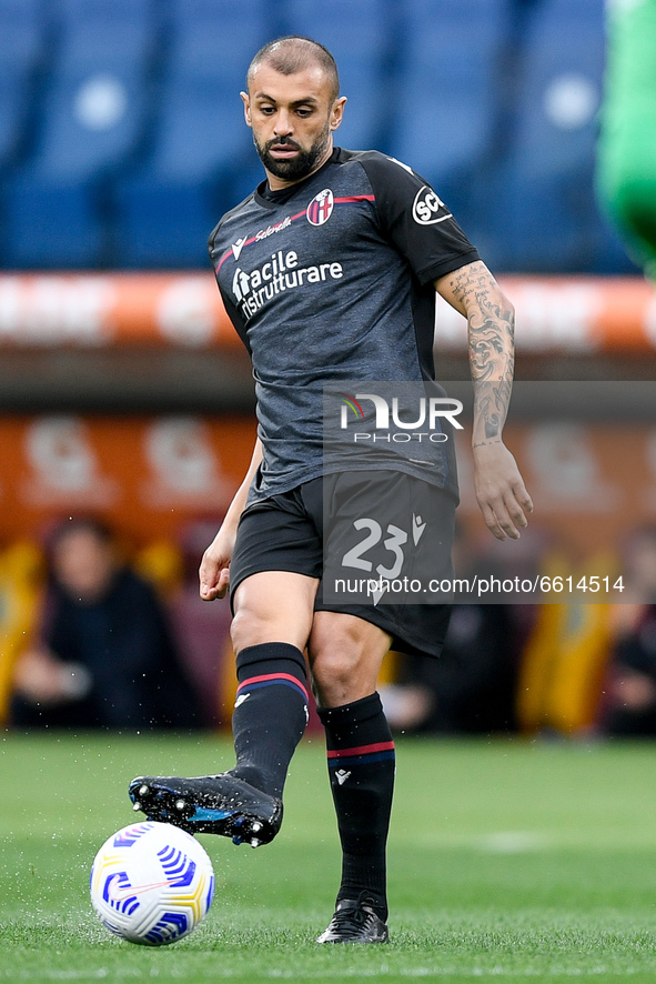 Danilo of Bologna FC during the Serie A match between AS Roma and Bologna FC at Stadio Olimpico, Rome, Italy on 11 April 2021. 