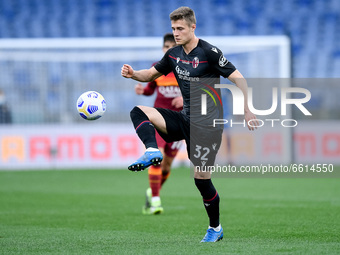 Mattias Svanberg of Bologna FC during the Serie A match between AS Roma and Bologna FC at Stadio Olimpico, Rome, Italy on 11 April 2021. (
