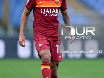Bryan Reynolds of AS Roma during the Serie A match between AS Roma and Bologna FC at Stadio Olimpico, Rome, Italy on 11 April 2021. (