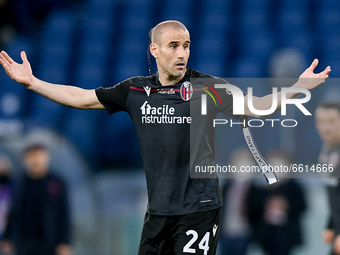 Rodrigo Palacio of Bologna FC looks dejected during the Serie A match between AS Roma and Bologna FC at Stadio Olimpico, Rome, Italy on 11 A...