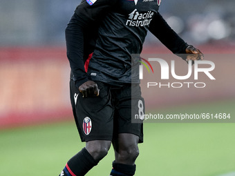 Musa Juwara of Bologna FC during the Serie A match between AS Roma and Bologna FC at Stadio Olimpico, Rome, Italy on 11 April 2021. (