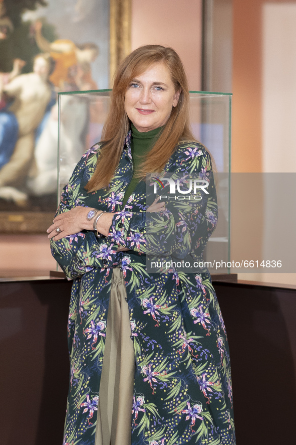 Francesca Thyssen Bornemisza attends 'Tesoros de la Colección de la Familia Thyssen-Bornemisza' exhibition at the Thyssen-Bornemisza museum...