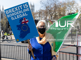 Anti Brexit and Tory Sleaze Protest on Wednesday 21st April 2021.  (