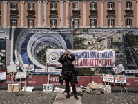 Mayors from Southern Italy take to the streets of Piazza Plebiscito in Naples to demand transparency on the distribution of Next Generation...
