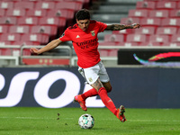 Darwin Nunez of SL Benfica in action during the Portuguese League football match between SL Benfica and CD Santa Clara at the Luz stadium in...