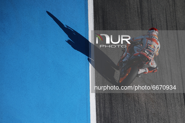 Marc Marquez (93) of Spain and Repsol Honda Team during the qualifying of Gran Premio Red Bull de España at Circuito de Jerez - Angel Nieto...
