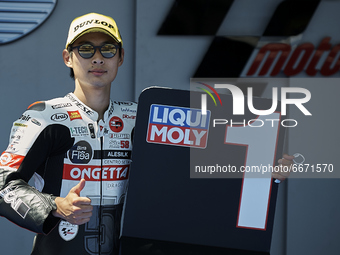 Tatsuki Suzuki (#24) of Japan and Sic58 Squadra Corse Honda during the qualifying of Gran Premio Red Bull de España at Circuito de Jerez - A...