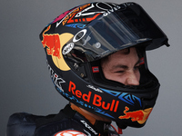 Remy Gardner (#87) of Australia and Red Bull KTM Ajo Kalex during the qualifying of Gran Premio Red Bull de España at Circuito de Jerez - An...