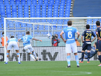 Ciro Immobile of SS Lazio scores second goal during the Serie A match between SS Lazio and Genoa CFC at Stadio Olimpico, Rome, Italy on 2 Ma...