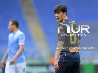 Eldor Shomurodov of Genoa CFC looks on during the Serie A match between SS Lazio and Genoa CFC at Stadio Olimpico, Rome, Italy on 2 May 2021...
