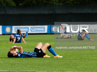 FC Internazionale despair at last-minute draw during the Women Serie A match between FC Internazionale and Empoli Ladies FBC at Suning Youth...