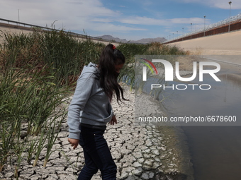 15-year-old Maria from Guatemala crossed the Rio Grande in Ciudad Juarez, Mexico, on May 2, 2021 to surrender to Border Patrol agents with t...