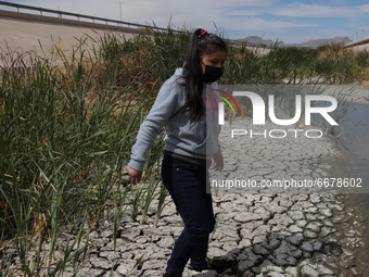 15-year-old Maria from Guatemala crossed the Rio Grande in Ciudad Juarez, Mexico, on May 2, 2021 to surrender to Border Patrol agents with t...