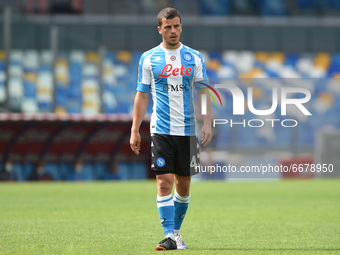 Diego Demme of SSC Napoli during the Serie A match between SSC Napoli and Cagliari Calcio at Stadio Diego Armando Maradona Naples Italy on 2...