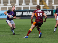 
 Josh Woods of Newcastle Thunder looks for options during the BETFRED Championship match between Newcastle Thunder and Batley Bulldogs at K...