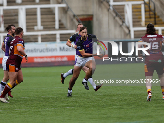 
 Ted Chapelhow of Newcastle Thunder in action during the BETFRED Championship match between Newcastle Thunder and Batley Bulldogs at Kingst...