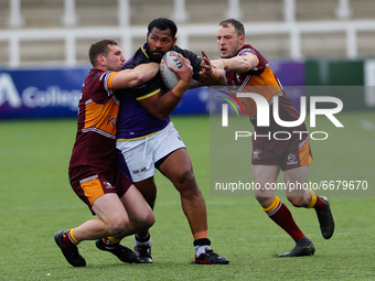 
 Ukuma Ta'ai of Newcastle Thunder in action during the BETFRED Championship match between Newcastle Thunder and Batley Bulldogs at Kingston...