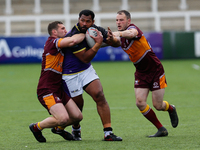 
 Ukuma Ta'ai of Newcastle Thunder in action during the BETFRED Championship match between Newcastle Thunder and Batley Bulldogs at Kingston...