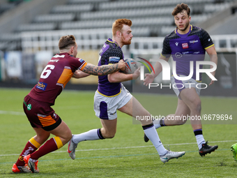 
 Alex Donaghy of Newcastle Thunder in action during the BETFRED Championship match between Newcastle Thunder and Batley Bulldogs at Kingsto...