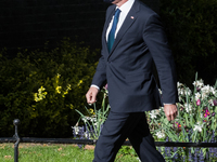 LONDON, UNITED KINGDOM - MAY 04, 2021: U.S. Secretary of State Antony Blinken arrives at 10 Downing Street for talks with British Prime Mini...