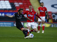  Jorge Grant of Lincoln City  during Sky Bet League One between Charlton Athletic  and Lincoln City at The Valley,  Woolwich, England on 04t...