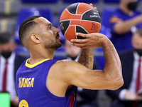 Adam Hanga during the match between FC Barcelona and BC Zenit Saint Petersburg, corresponding to the 5th match of the 1/4 final of the Eurol...