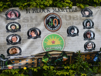 A banner with images of the hunger strikers, seen in Belfast. 
Today marks the 40th anniversary of Bobby Sands' death.
He died on May 5, 198...